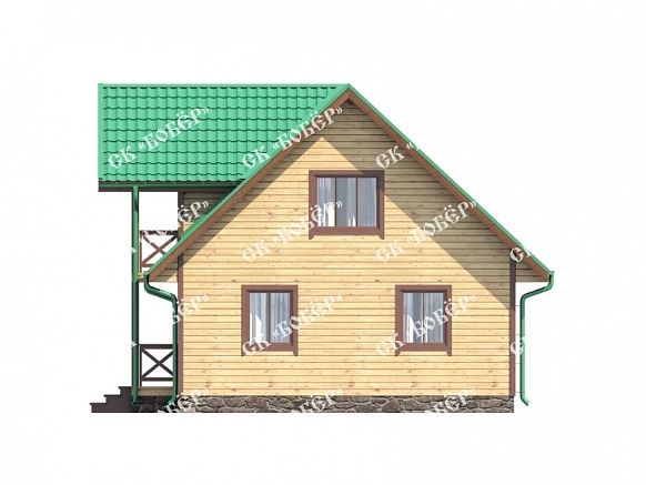Дом из бруса 8,5х10. фото